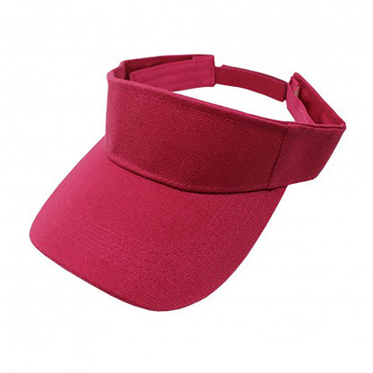 6 Pack Sun Visor Athletic Wear Adjustable Cap Hats