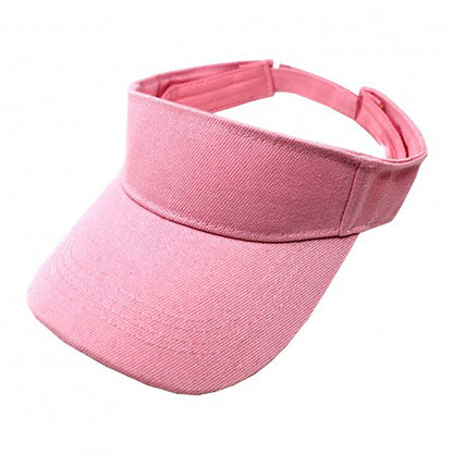 6 Pack Sun Visor Athletic Wear Adjustable Cap Hats