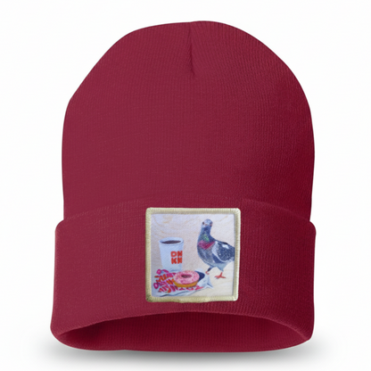 Pigeons Run on Donuts Beanie