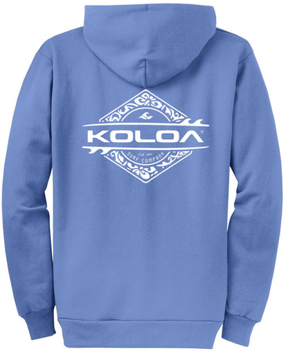Koloa Diamond Thruster Surfboards Zip Hoodie