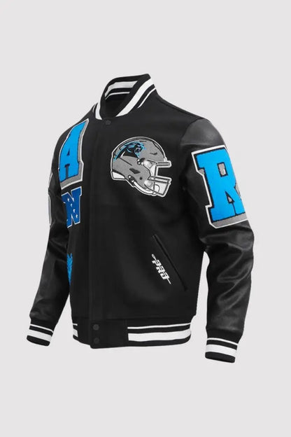 Carolina Panthers Mashup Varsity Jacket