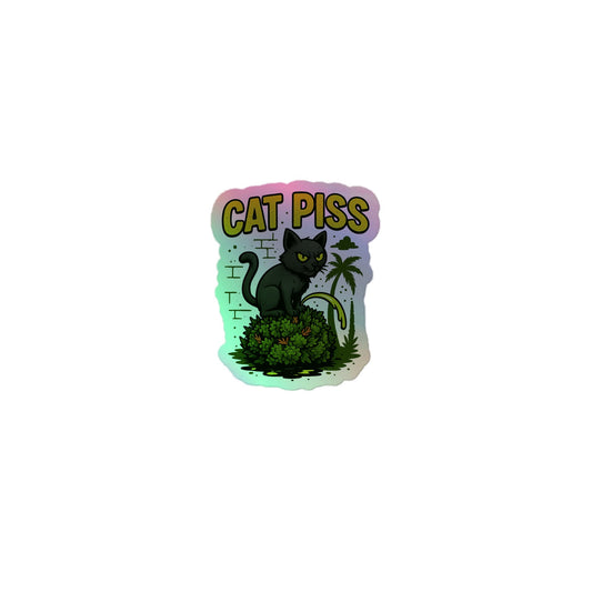 Cat Piss Holographic sticker