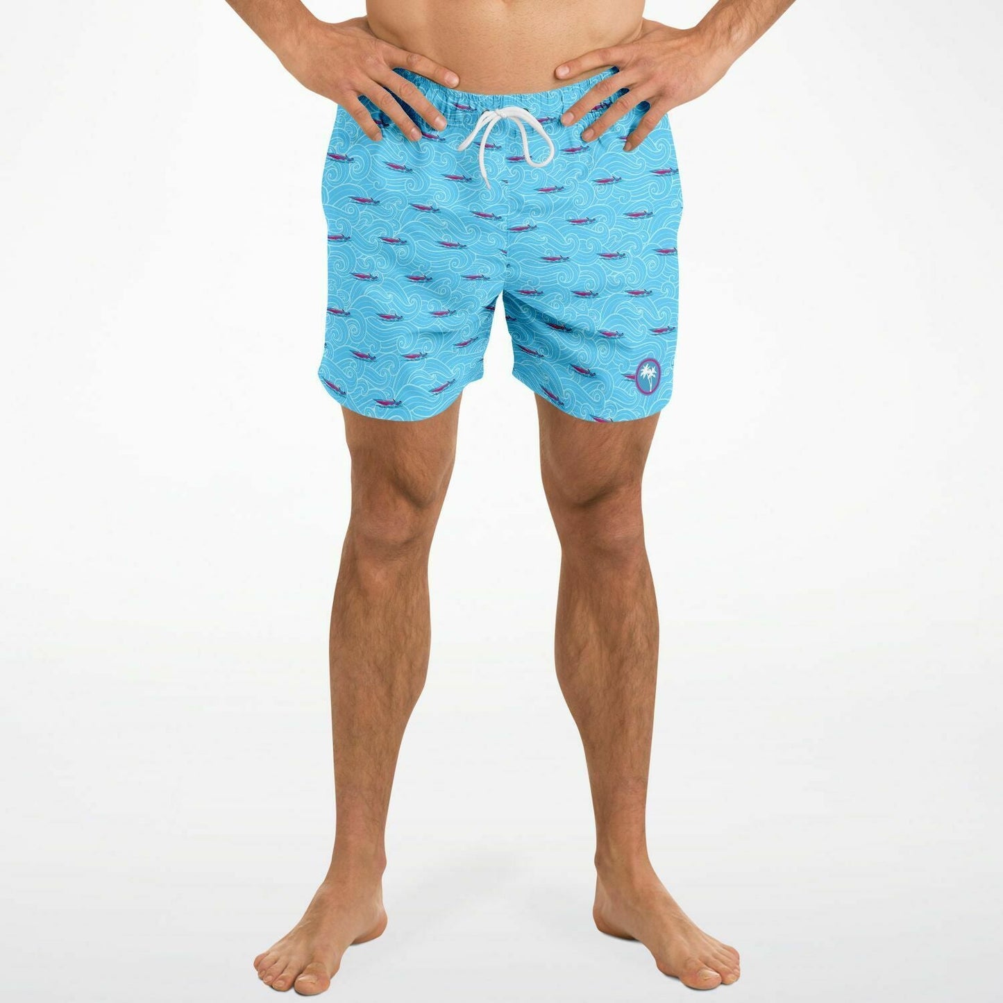 Rad Palm Fast Boats Swim Trunks