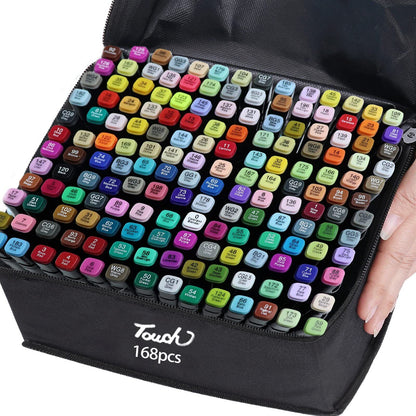 Touch 168-Piece Dual-Tip Alcohol Marker Set