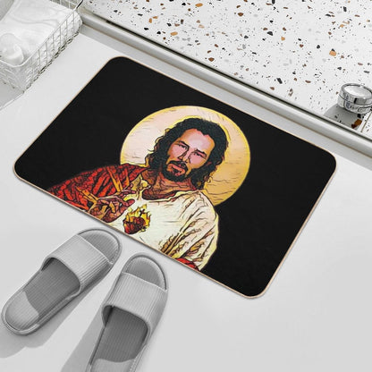 Holy Keanu - T-Shirts, Gadgets & Face Masks Bath Mat