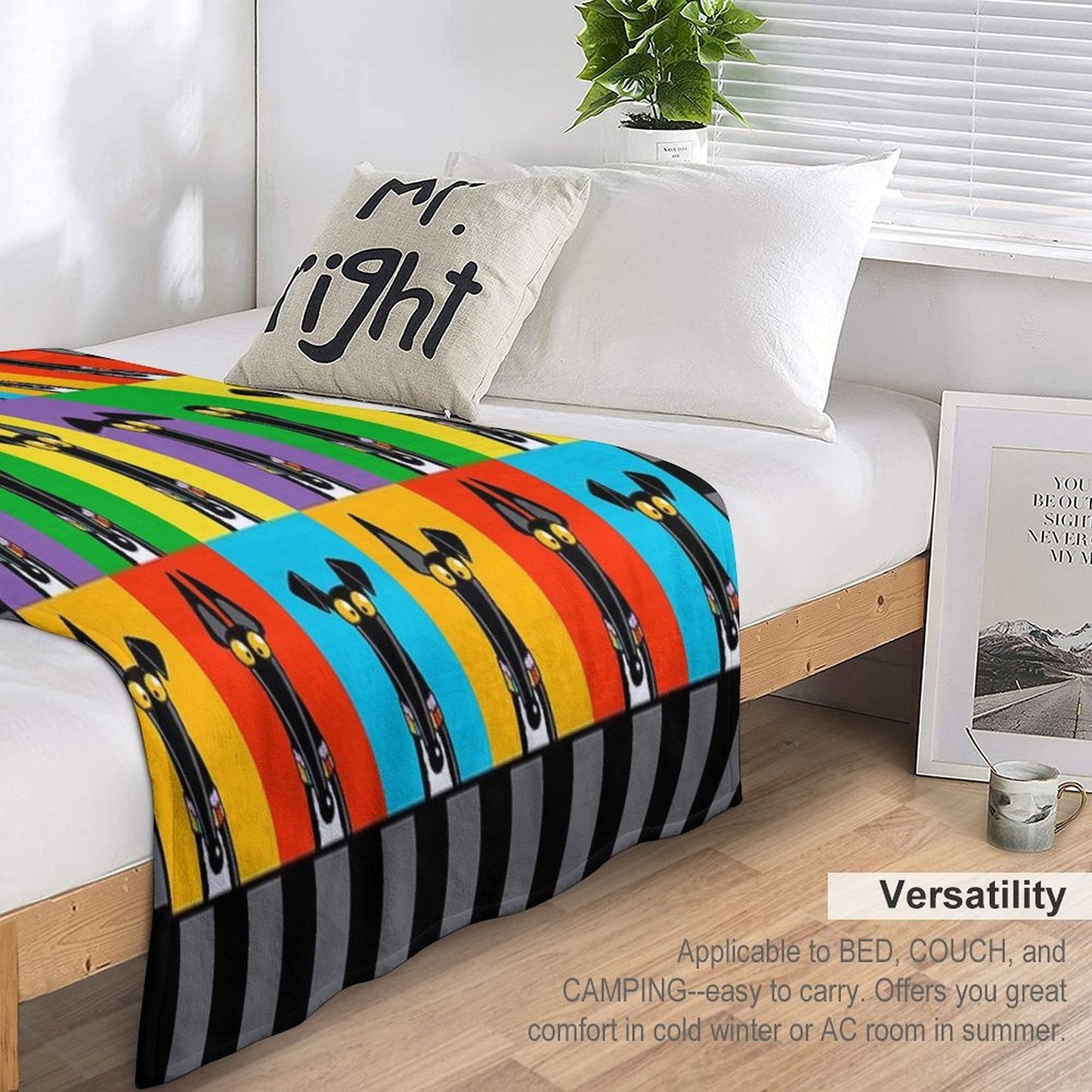 Greyhound Semaphore Throw Blanket