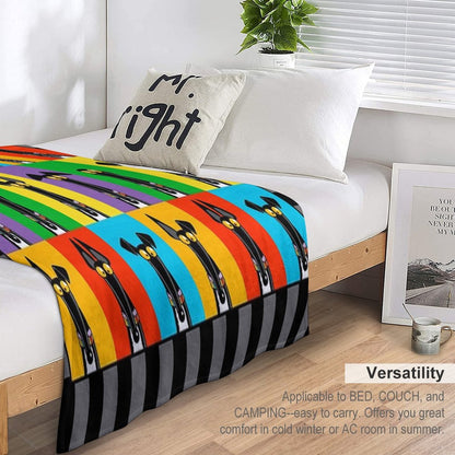 Greyhound Semaphore Throw Blanket