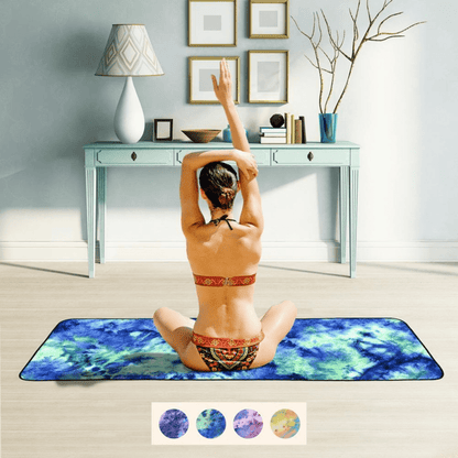 JupiterGear Tie Dye Yoga Mat Towel with Slip-Resistant Grip Dots