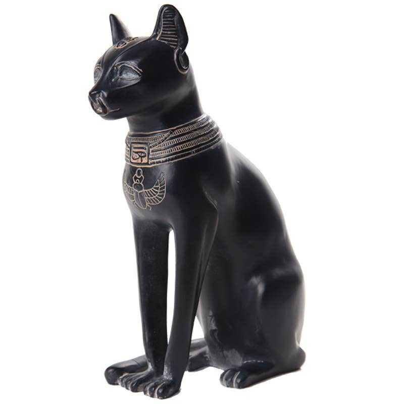 Small Egyptian Bastet Cat Statue 5"