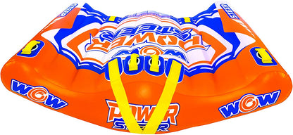 WOW Sports Power Steer 2 Person 2P Steerable Deck Tube Towable (22-WTO-4112)