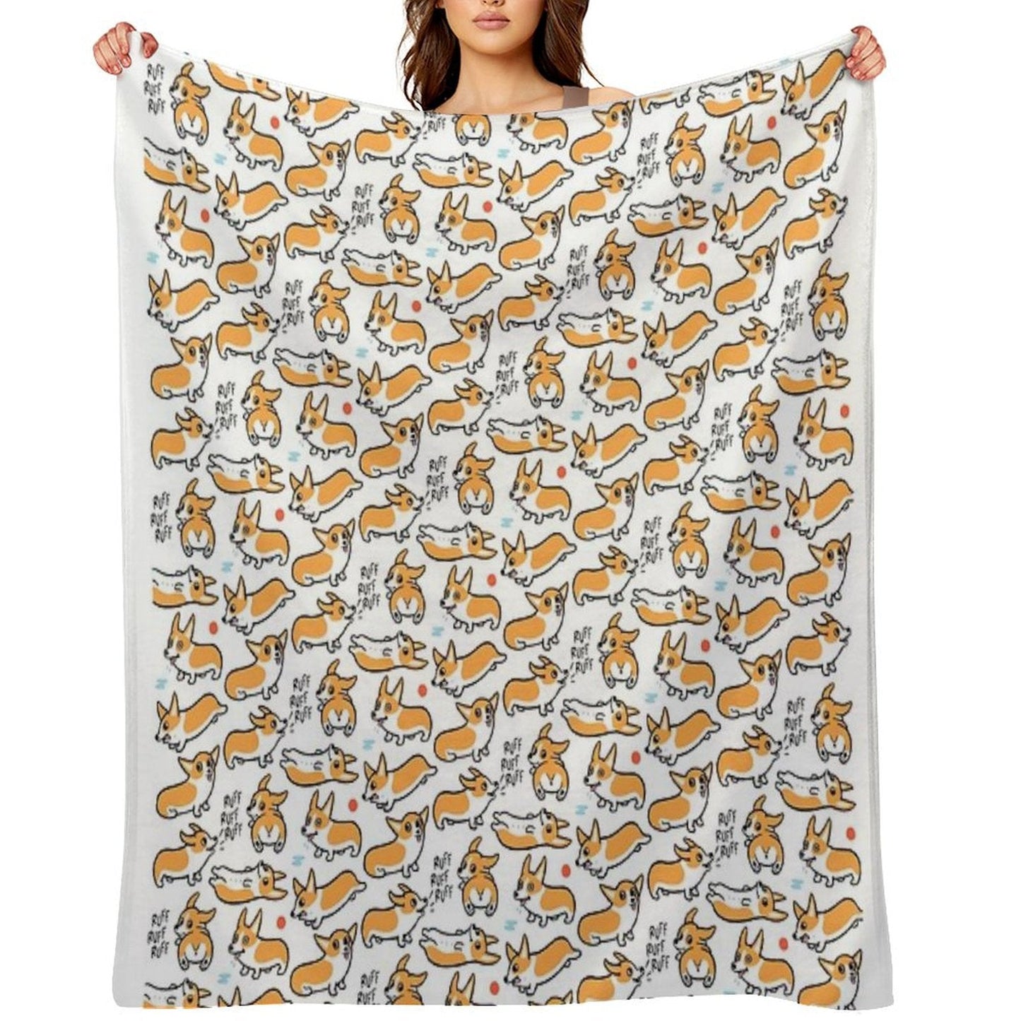 Cutie Corgis Throw Blanket