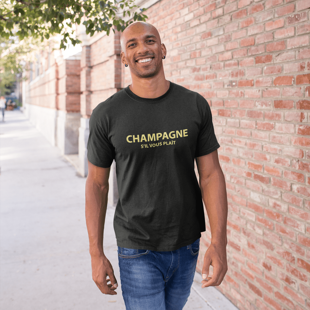 Champagne S'il Vous Plait Men's Organic Tee