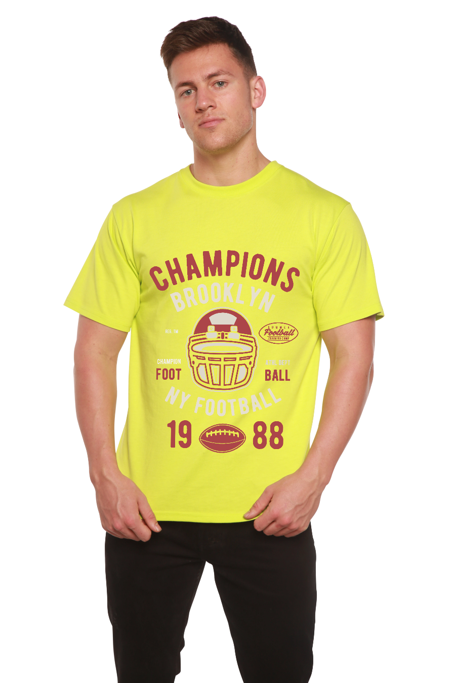 Champions Brooklyn Men's Bamboo Viscose/Organic Cotton Short Sleeve Graphic T-Shirt