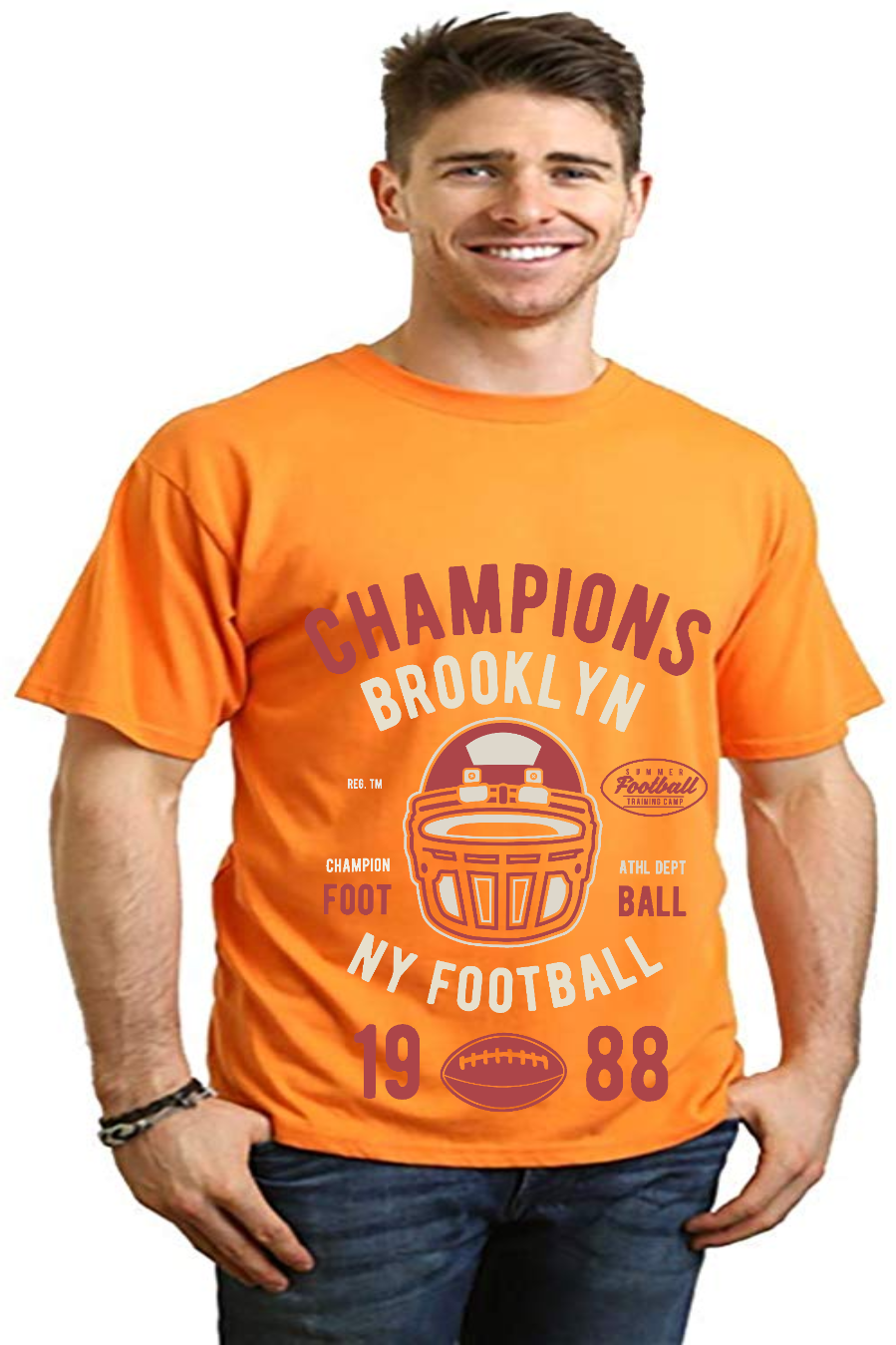 Champions Brooklyn Men's Bamboo Viscose/Organic Cotton Short Sleeve Graphic T-Shirt
