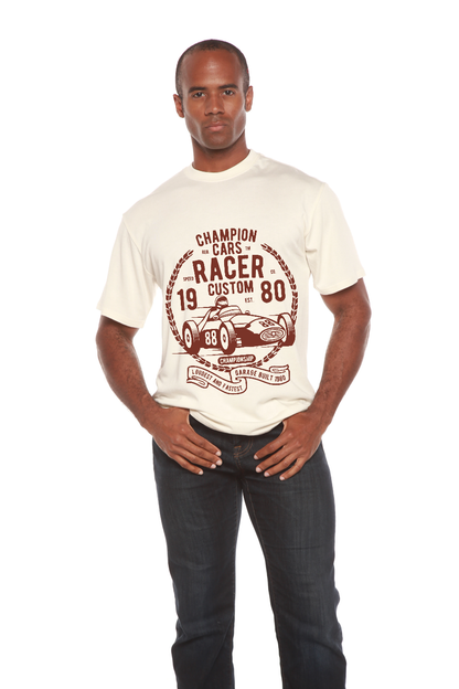 Champions Cars Men's Bamboo Viscose/Organic Cotton Short Sleeve Graphic T-Shirt