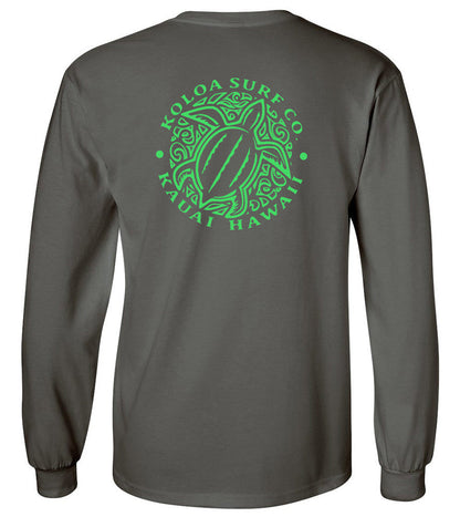 Koloa Hawaiian Honu Turtle Long Sleeve Lightweight T-Shirt
