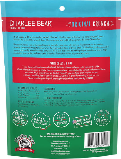 Charlee Bear Orginal Crunch Cheese & Egg Dog Treat (16oz)