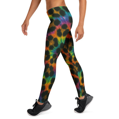 Cheetah Tid-dye Leggings