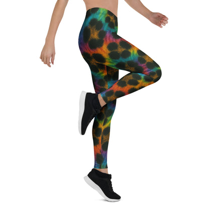 Cheetah Tid-dye Leggings