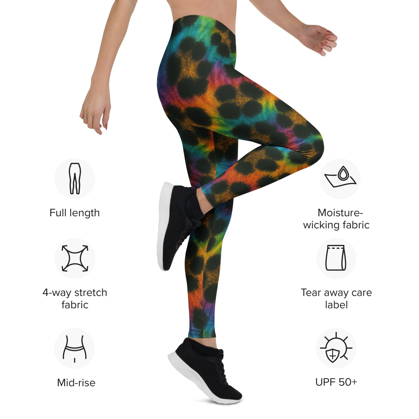 Cheetah Tid-dye Leggings