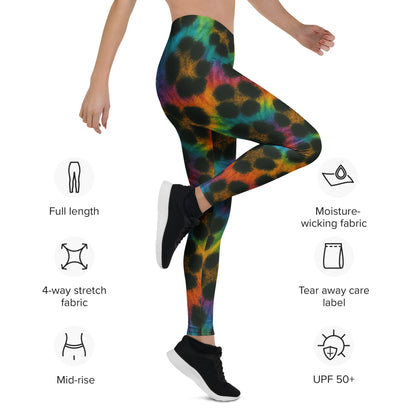 Cheetah Tid-dye Leggings