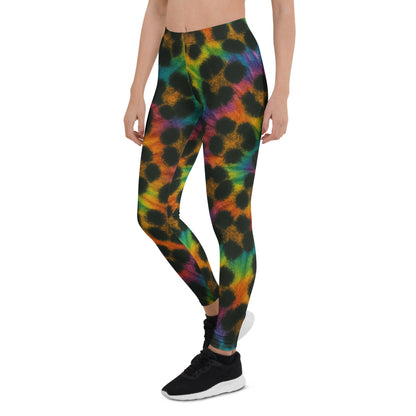 Cheetah Tid-dye Leggings