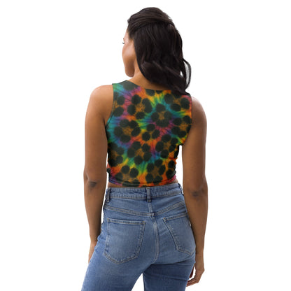 Cheetah Tie-Dye Crop Top