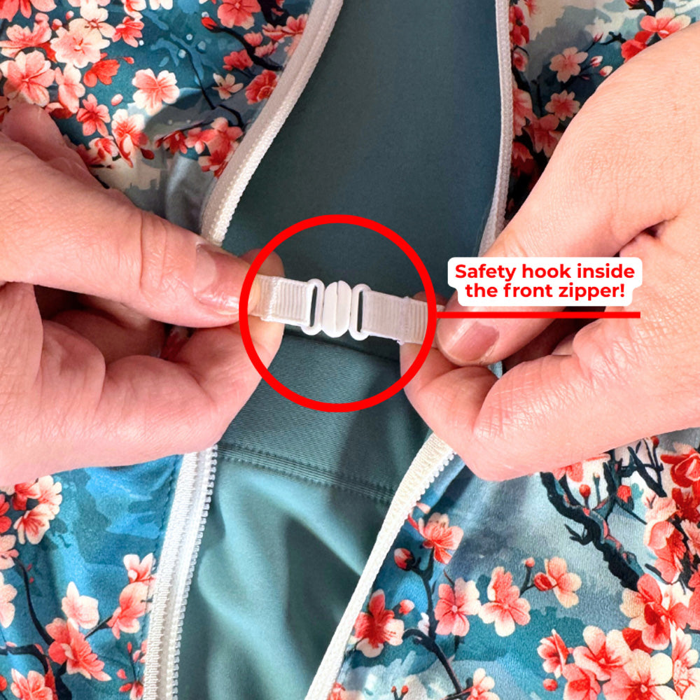 Half Zip Dress | Cherry Blossoms