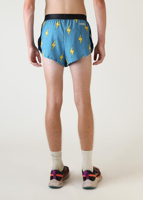 Men's Blue Bolts 2" Half Split Shorts (XS, S, M, L, XL)
