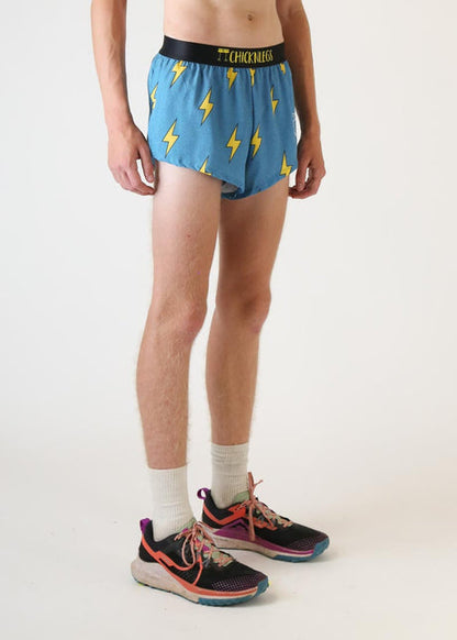 Men's Blue Bolts 2" Half Split Shorts (XS, S, M, L, XL)