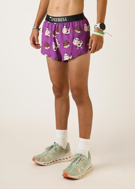 Men's Choccy Cows 2" Half Split Shorts (XS, S, M, L, XL)