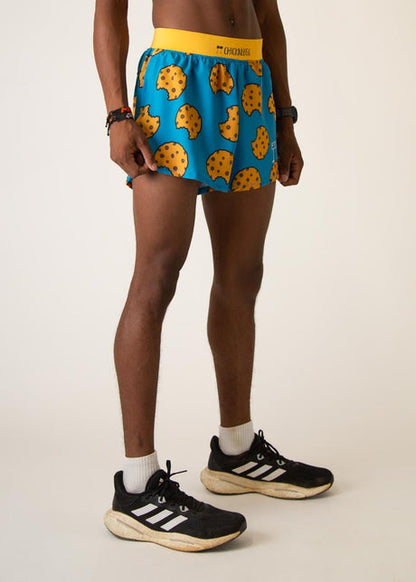 Men's Chocolate Chip Cookies 4" Half Split Shorts XS