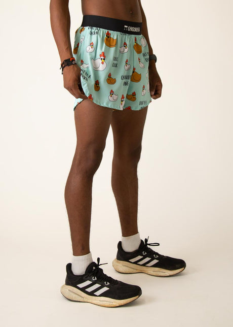Men's Swaggy Chickens 4" Half Split Shorts XL