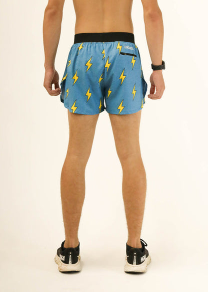 Men's Blue Bolts 4" Half Split Shorts