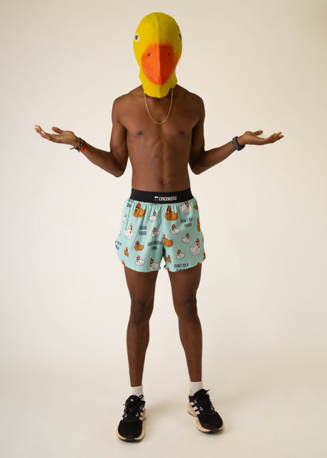 Men's Swaggy Chickens 4" Half Split Shorts XL