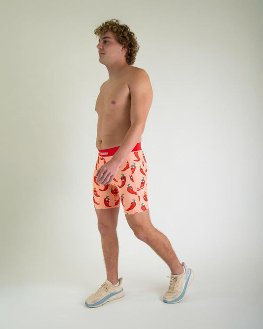 Men's Red Chase Chilis 8" Half Tights XS S M L XL