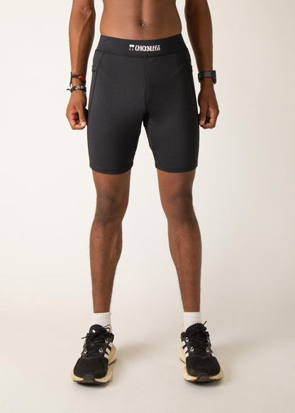 Men's Black 8" Half Tights XS S M L XL