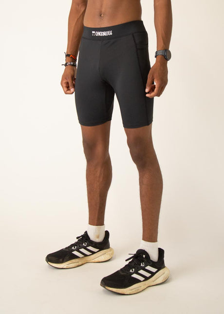 Men's Black 8" Half Tights XS S M L XL