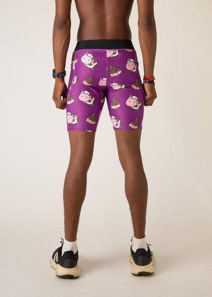 Men's Choccy Cows 8" Half Tights XS S M L XL