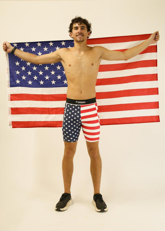 Men's USA 8" Half Tights XS S M L XL