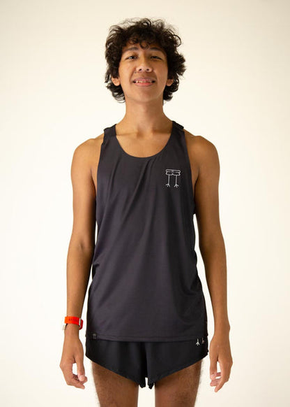 Men's Black Performance Singlet (XS, S, M, L, XL)