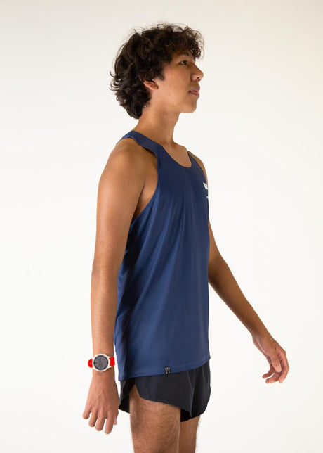 Men's Navy Blue Performance Singlet (XS, S, M, L, XL)
