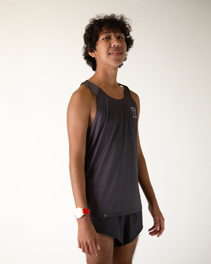 Men's Black Performance Singlet (XS, S, M, L, XL)