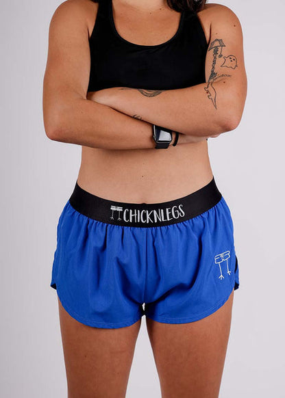 Women's Royal Blue 1.5" Split Shorts