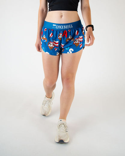 Women's Pool Party 1.5" Split Shorts (XXS, XS, S, M, L, XL)