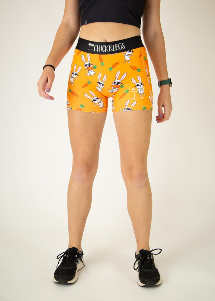Women's Bad Bunny 3" 2-Pocket Compression Shorts XS S M L XL