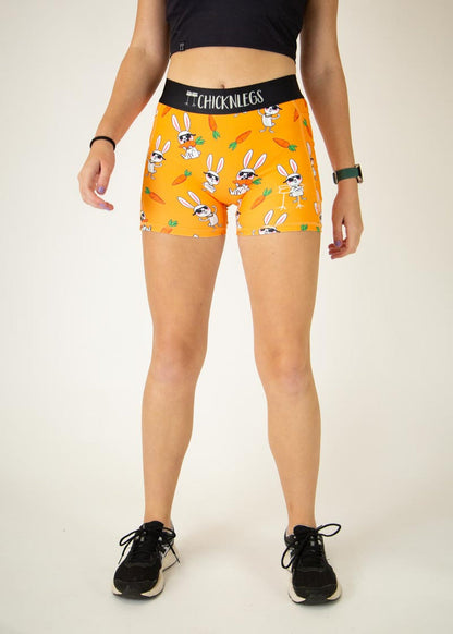 Women's Bad Bunny 3" 2-Pocket Compression Shorts XS S M L XL
