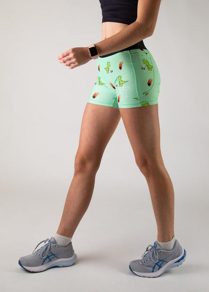 Women's Dino-sore 3" 2-Pocket Compression Shorts XS S M L XL