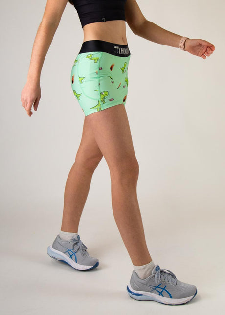 Women's Dino-sore 3" 2-Pocket Compression Shorts XS S M L XL