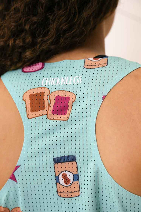 Women's PB&J Performance Singlet (Light Blue/Magenta) XXS-XL